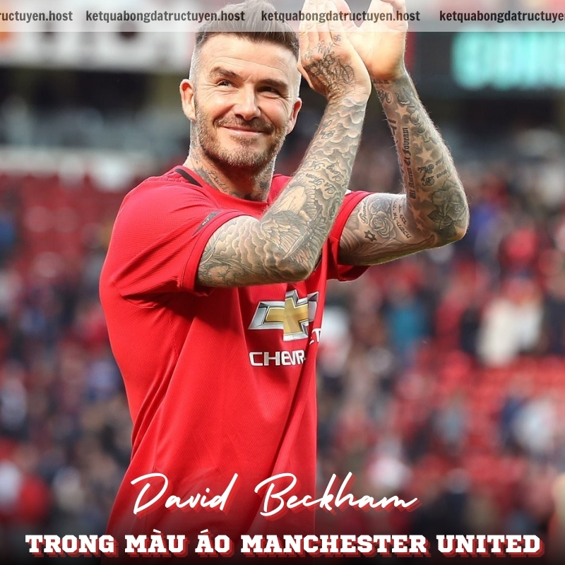 David Beckham trong màu áo Manchester United